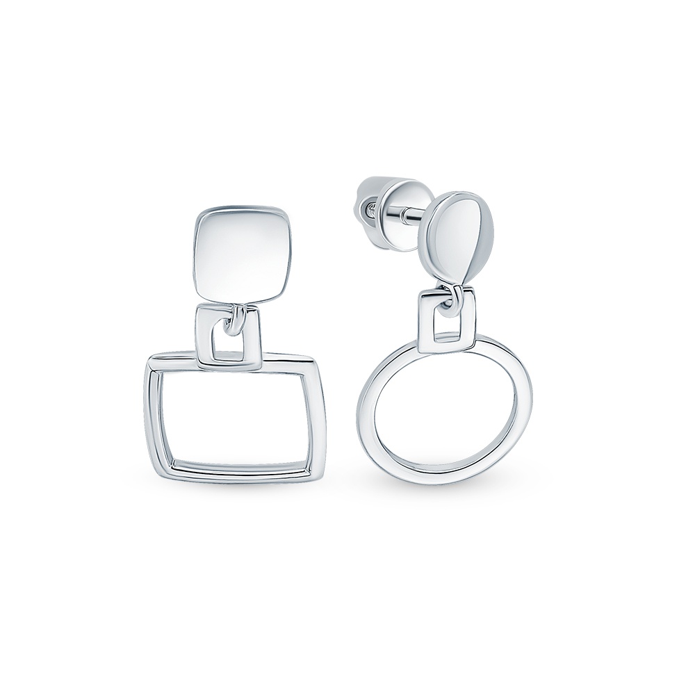 

Серьги из серебра без вставки 585Gold 702009749, 702009749