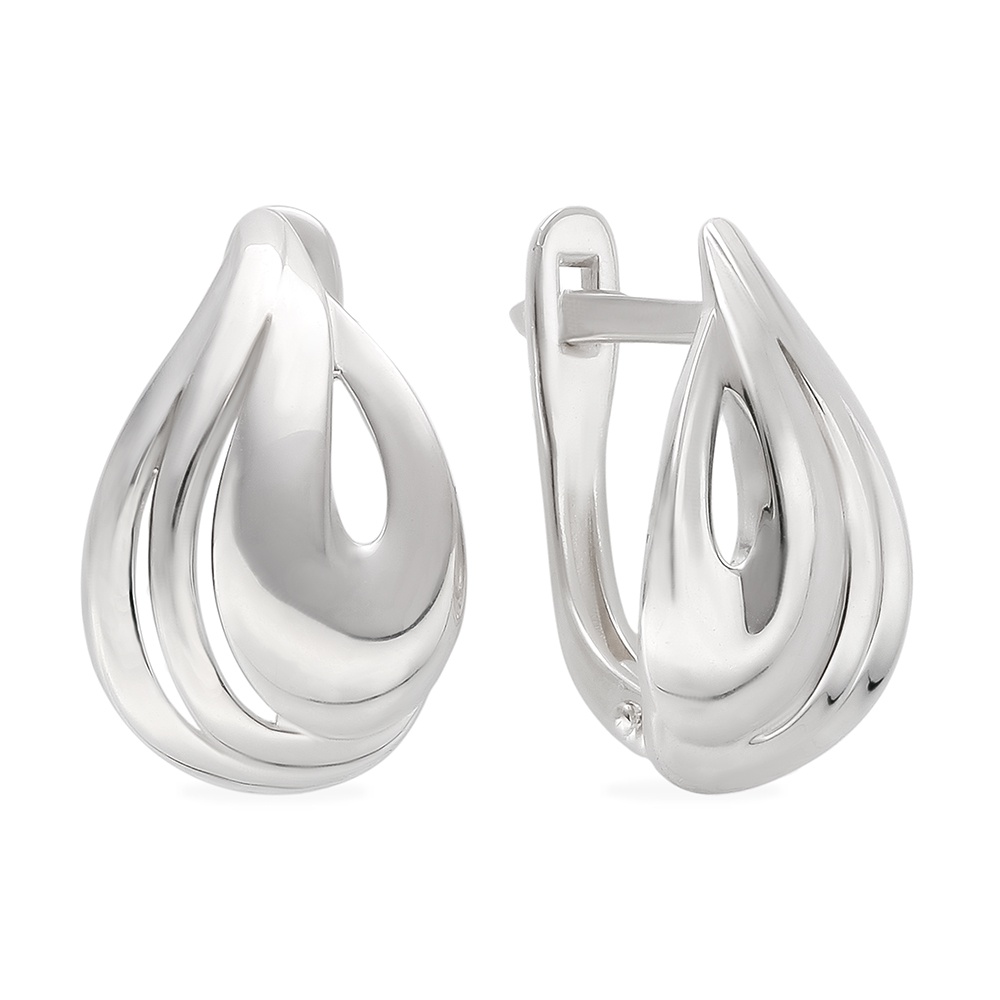 

Серьги из серебра без вставки 585Gold 702009484, 702009484
