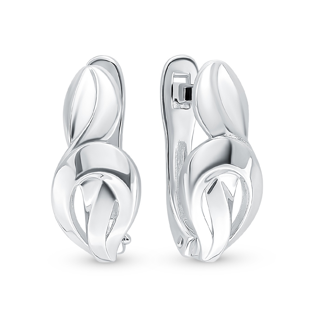 

Серьги из серебра без вставки 585Gold 702009409, 702009409