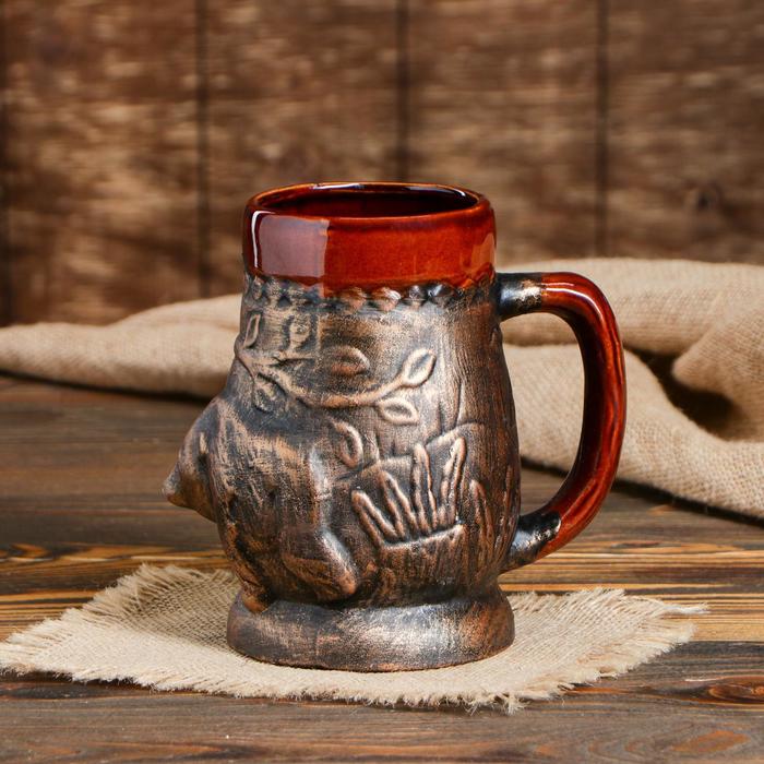 

Керамика ручной работы Медведь, бронза, керамика, 0,95 л