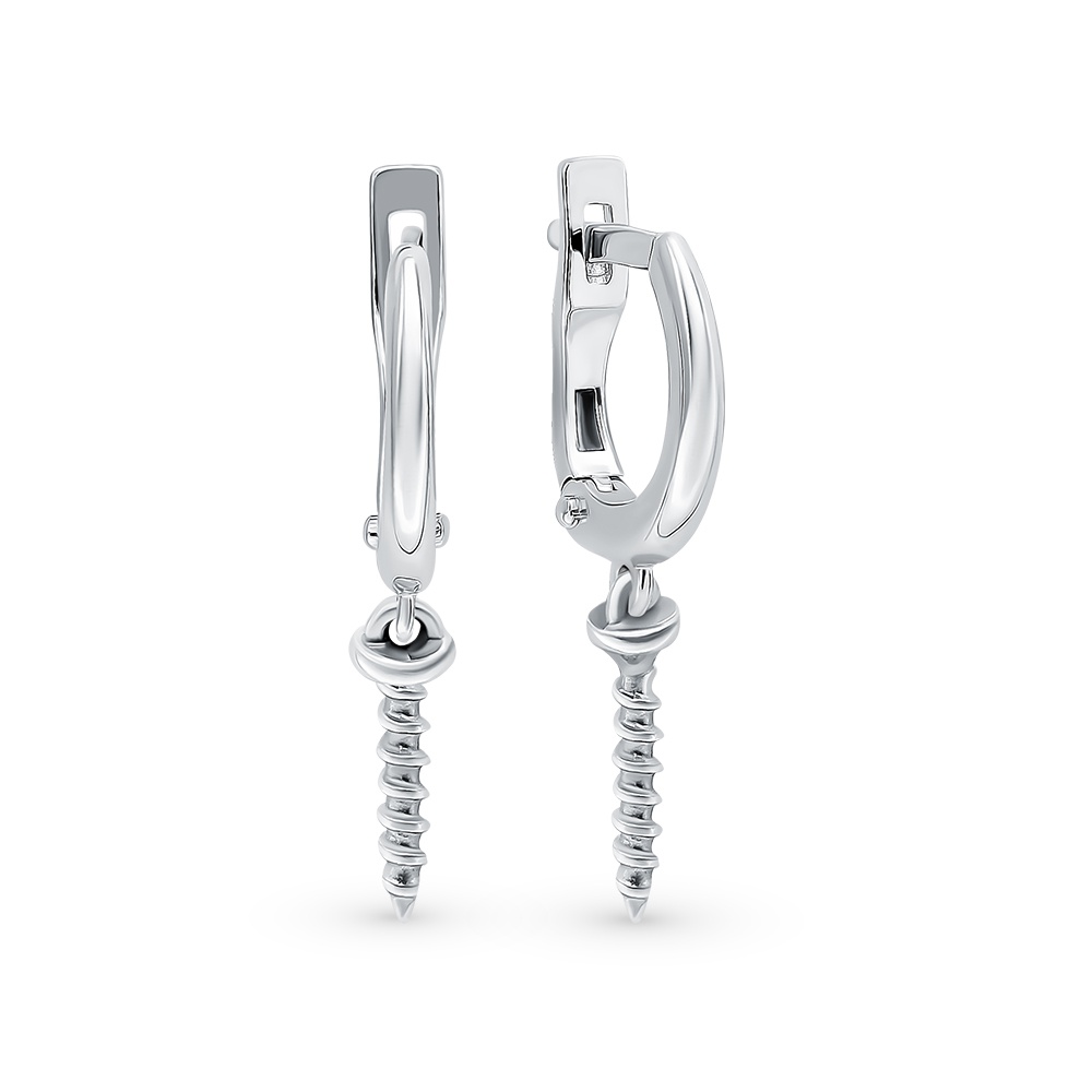 

Серьги из серебра без вставки 585Gold 702009400, 702009400