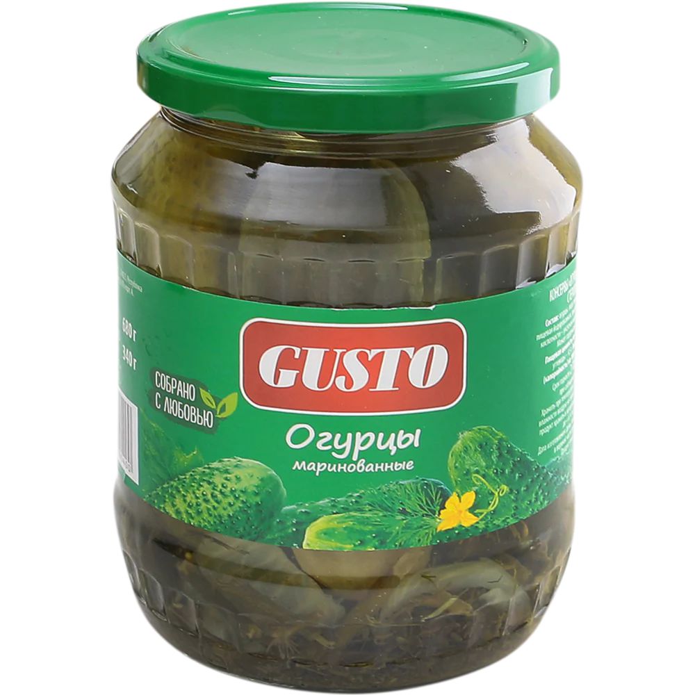 Огруцы Gusto маринованные 680 г