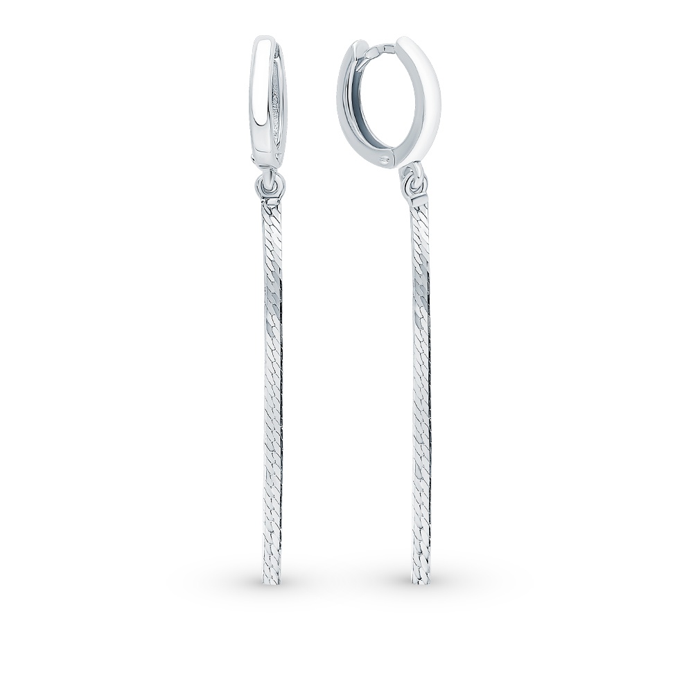 

Серьги из серебра без вставки 585Gold 702009394, 702009394