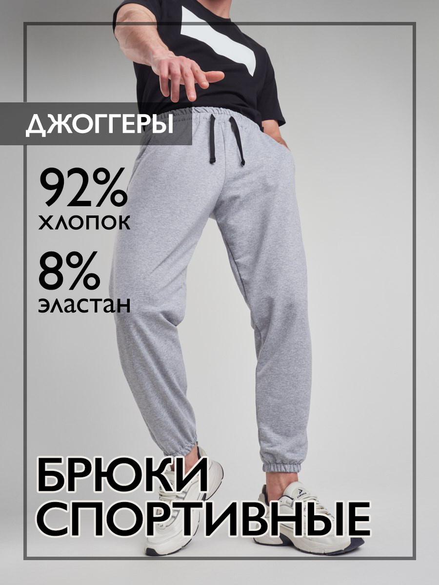Спортивные брюки мужские Norm БС серые 54 RU