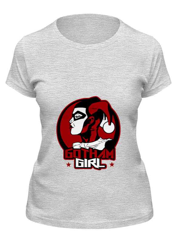 

Футболка женская Printio Gotham girl серая 2XL, Gotham girl