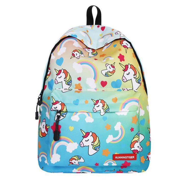 Рюкзак унисекс Plush Story Радужный единорог разноцветный, 30x10x40 см