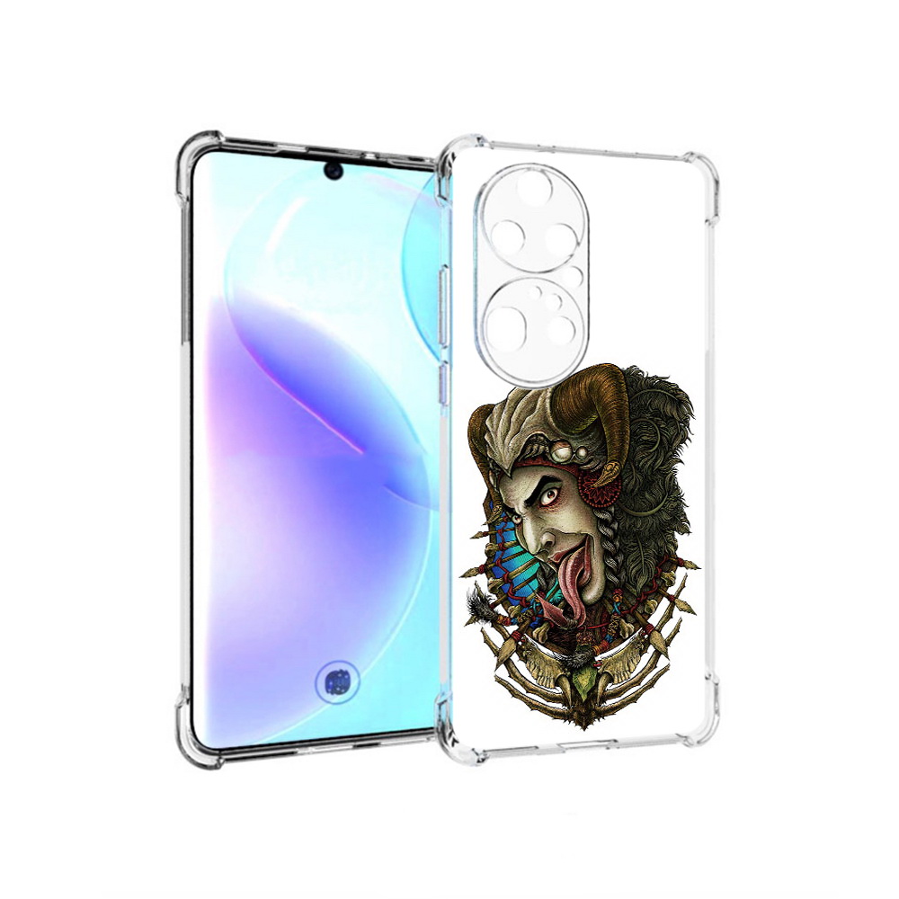 Чехол MyPads Tocco для Huawei P50 Pro длинный язык