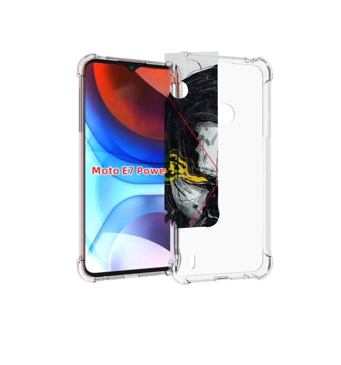 

Чехол MyPads Джон-Уик для Motorola Moto E7 Power, Прозрачный, Tocco