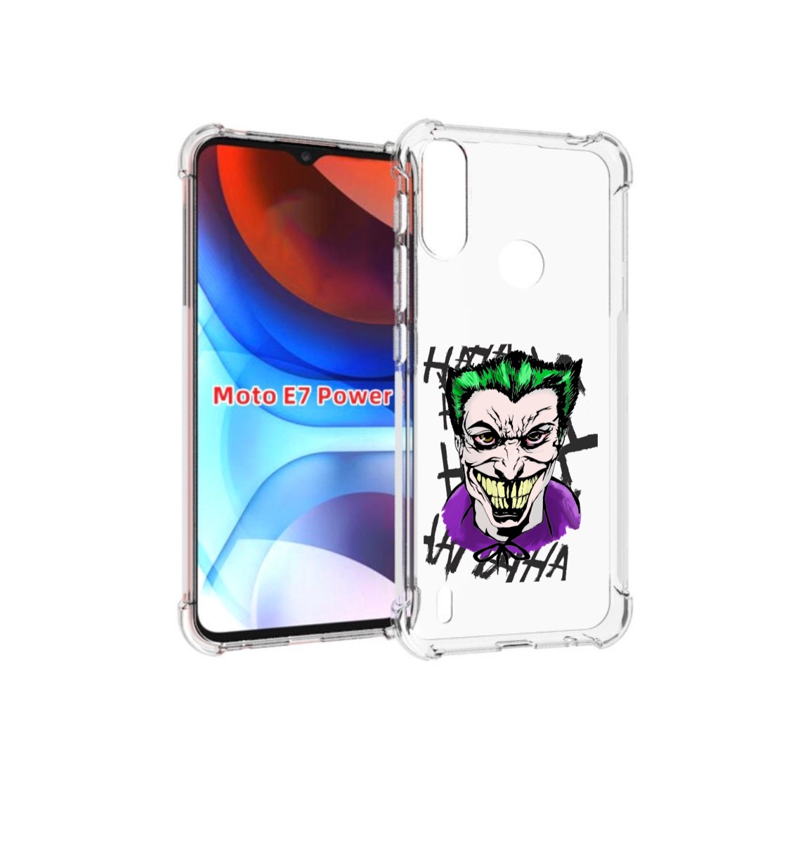 

Чехол MyPads Джокер-крейзи для Motorola Moto E7 Power, Прозрачный, Tocco