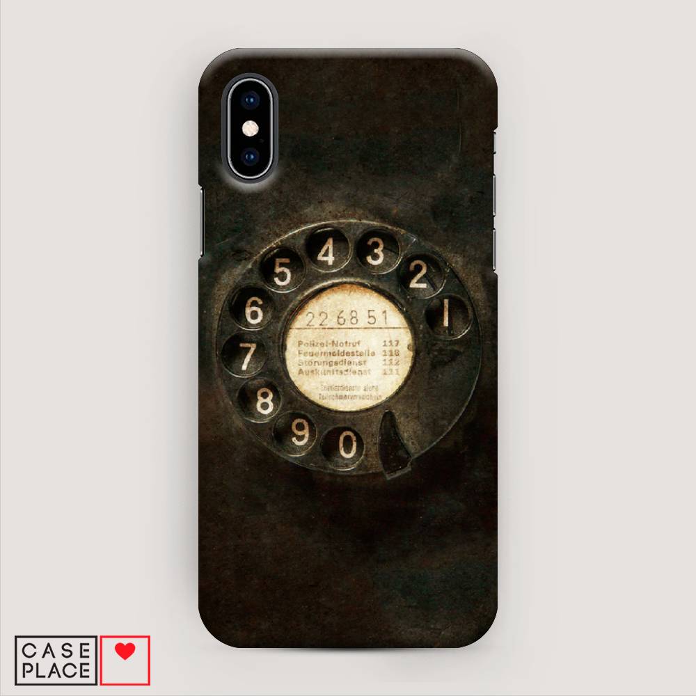 

Пластиковый чехол "Старинный телефон" на Apple iPhone X (10), 11020-4