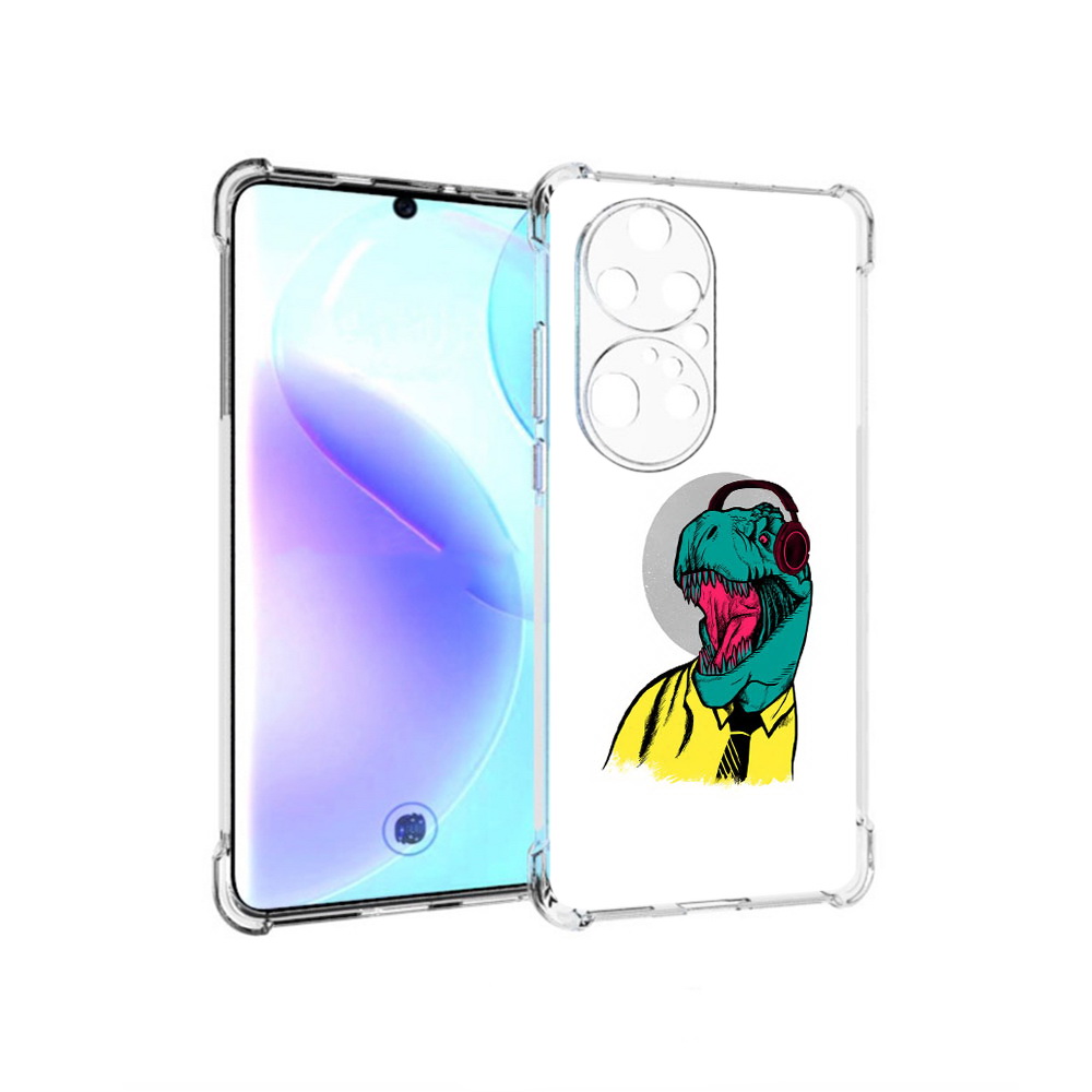 

Чехол MyPads Tocco для Huawei P50 Pro дино, Прозрачный, Tocco