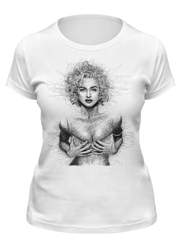 

Футболка женская Printio Madonna белая M, Белый, Madonna