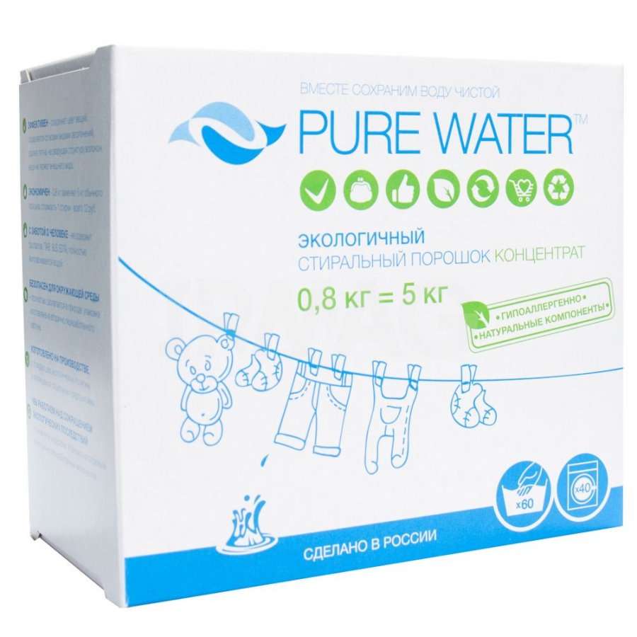 

Стиральный порошок Pure Water 800 г