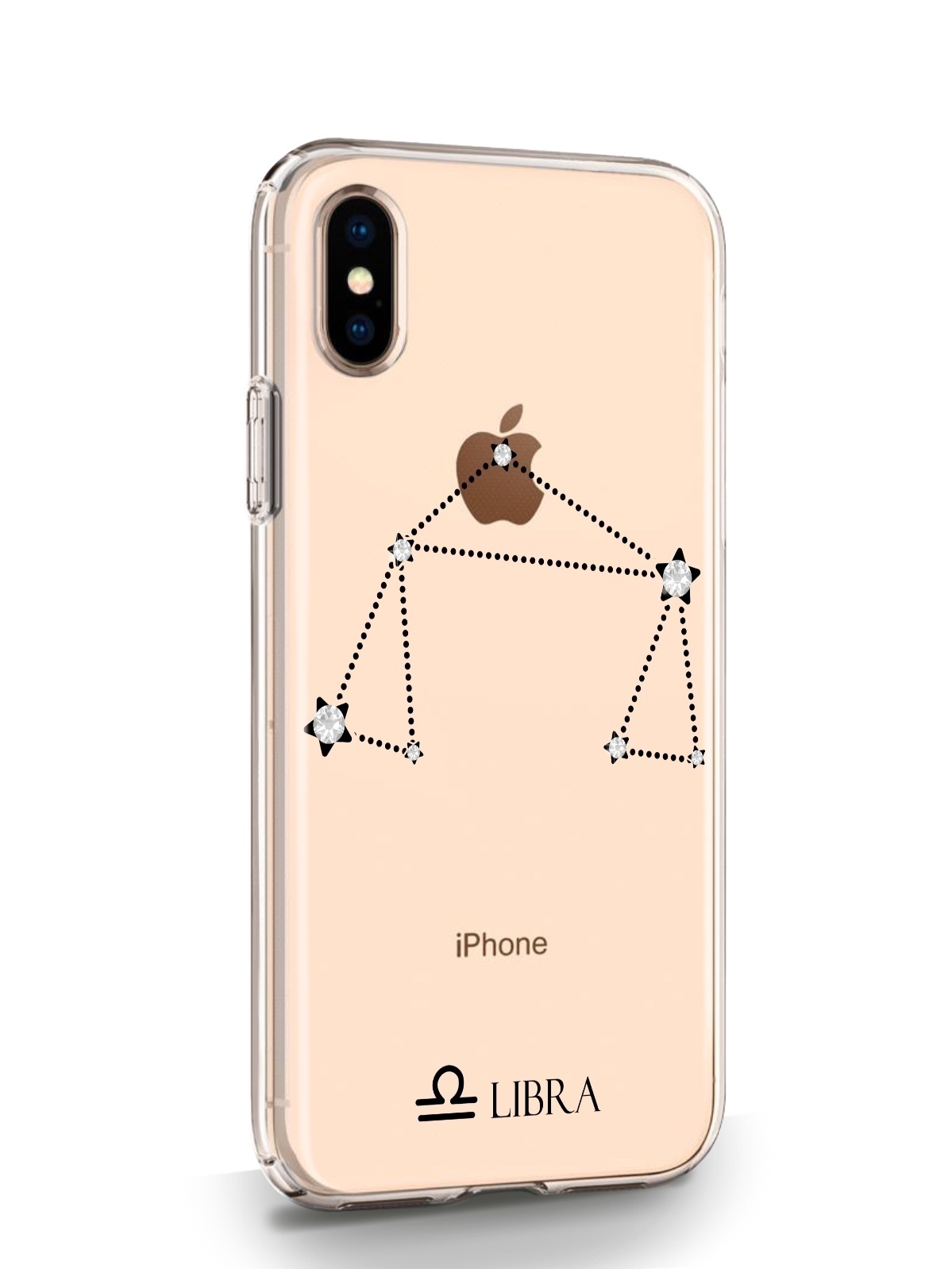 фото Чехол musthavecase для iphone x/xs знак зодиака весы прозрачный