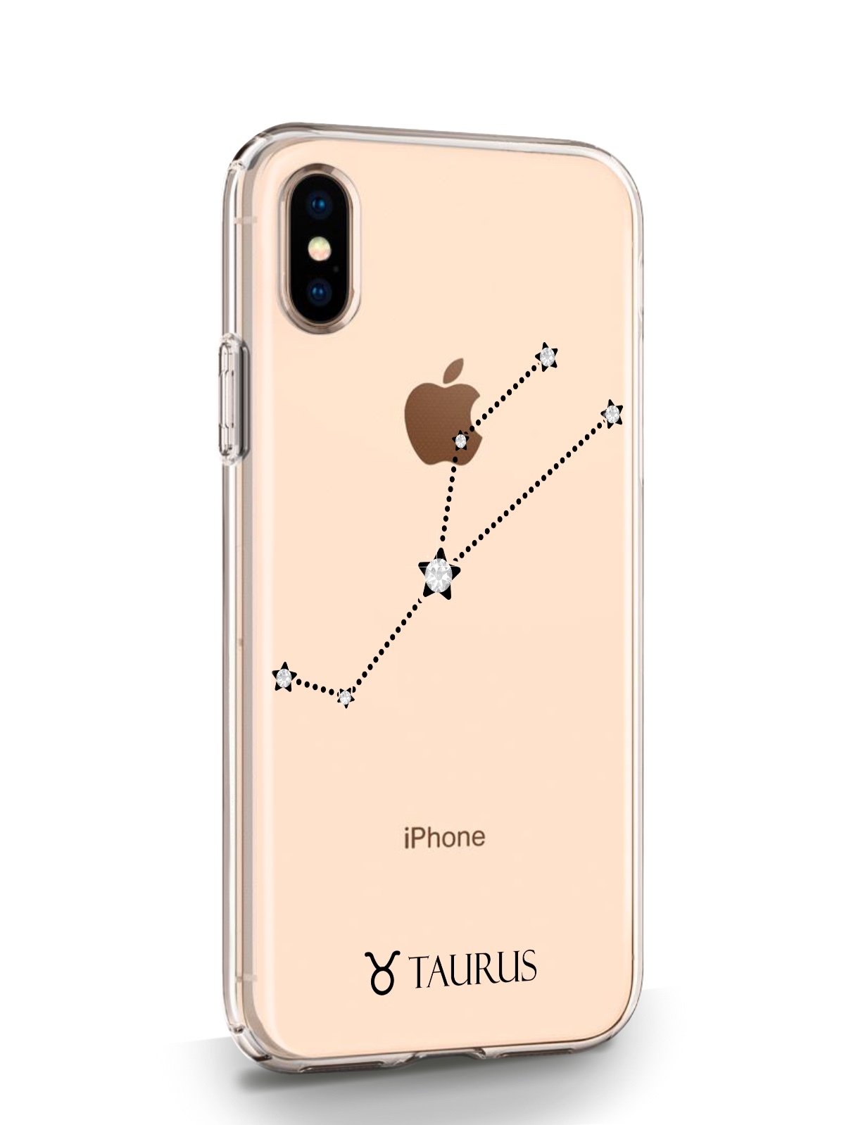 фото Чехол musthavecase для iphone x/xs знак зодиака телец прозрачный