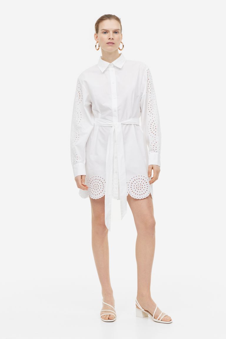 

Платье женское H&M 1142098001 белое 2XL (доставка из-за рубежа), 1142098001