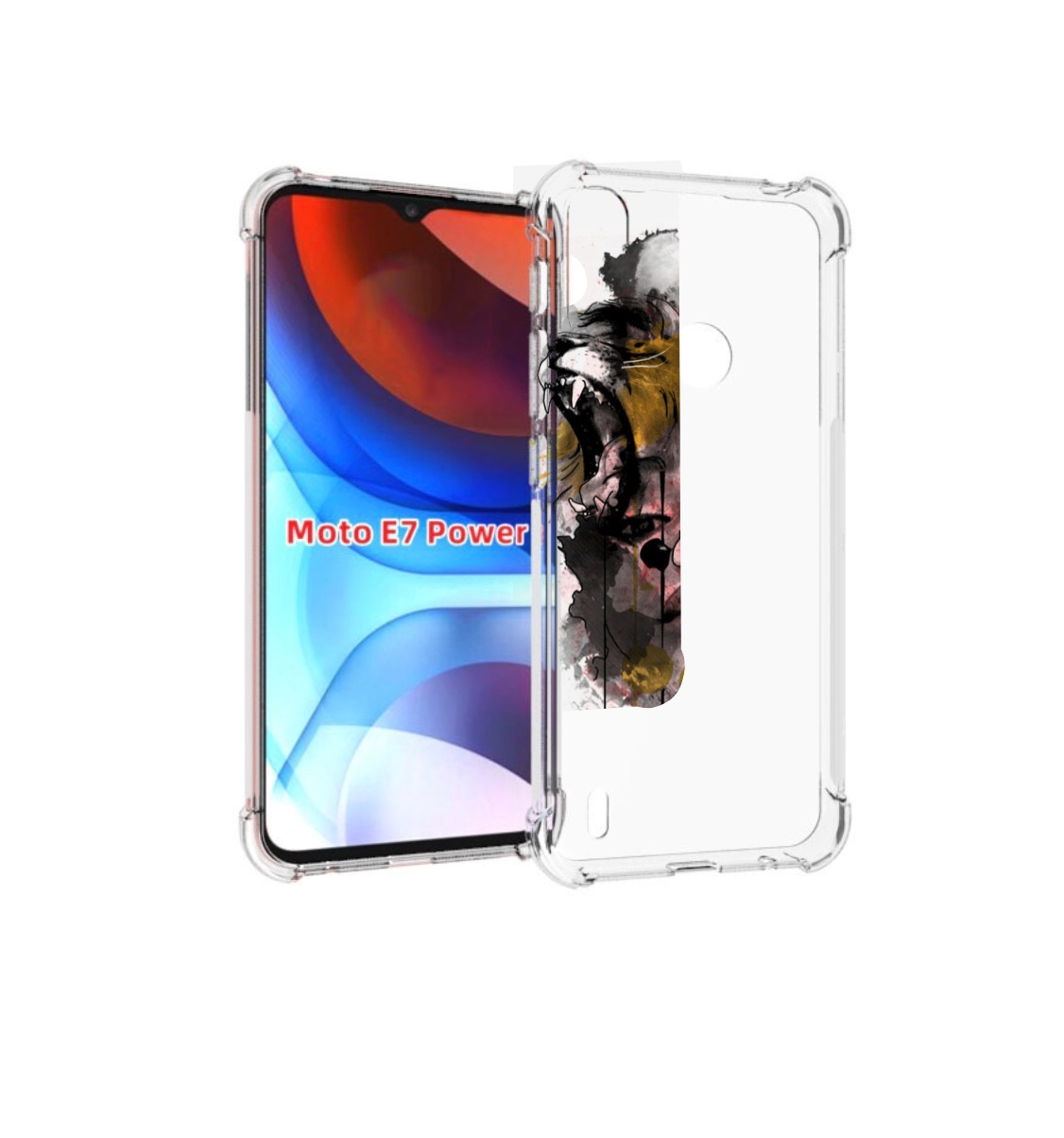 

Чехол MyPads Девушка гепард женский для Motorola Moto E7 Power, Прозрачный, Tocco