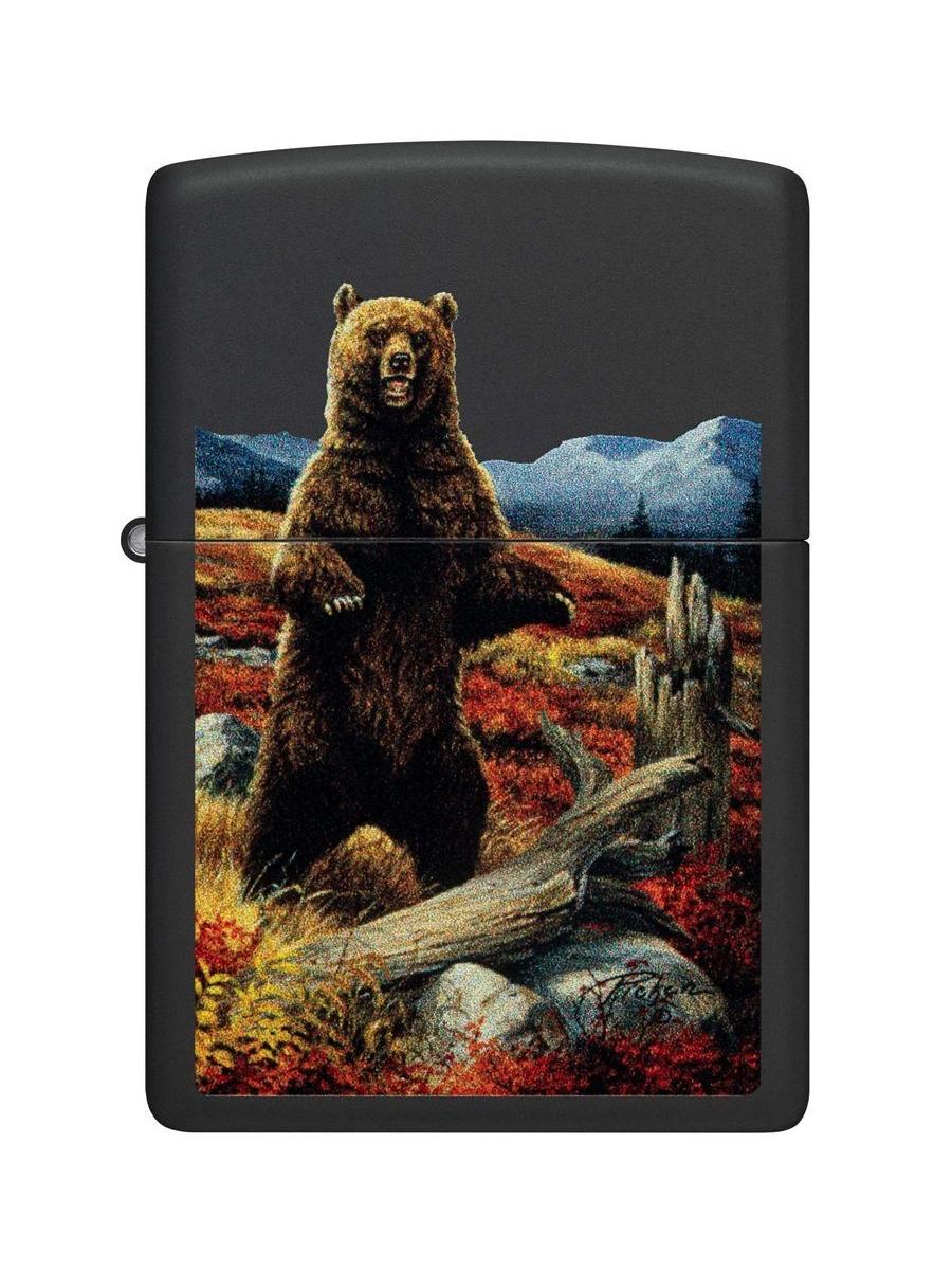 

Зажигалка Zippo Linda Picken Черный/Медведь (Б/Р), Linda Picken
