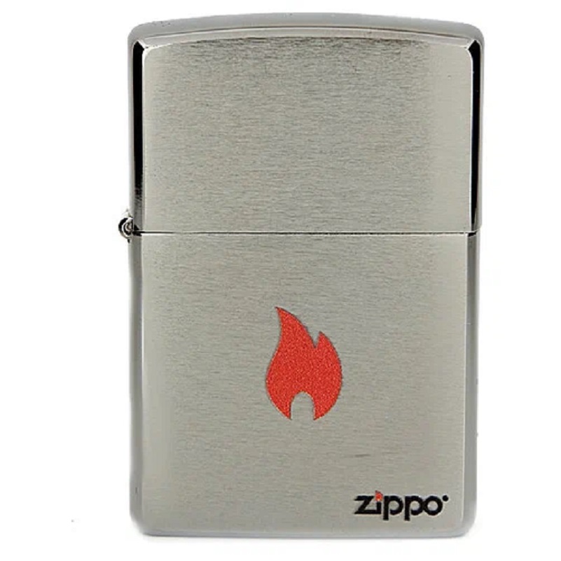 

Зажигалка Zippo Flame Серебристый (Б/Р), Flame