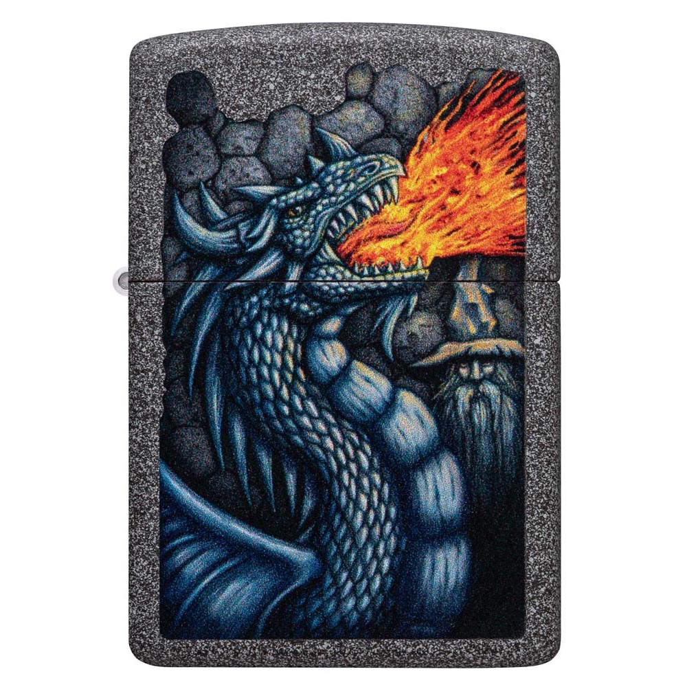 Зажигалка Zippo Fiery Dragon Серый-Матовый БР 6570₽