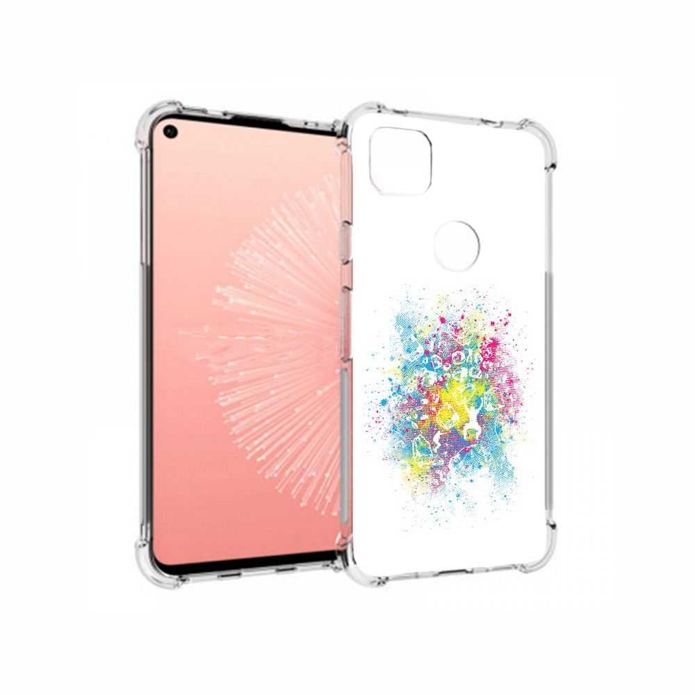 

Чехол MyPads Tocco для Google Pixel 4A акварель абстракция, Прозрачный, Tocco