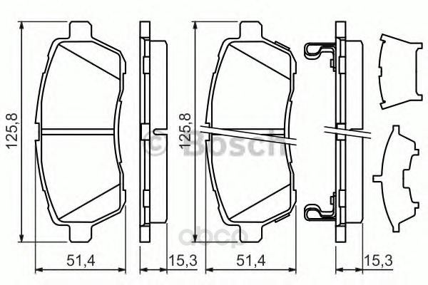 

Тормозные колодки Bosch дисковые 986494321