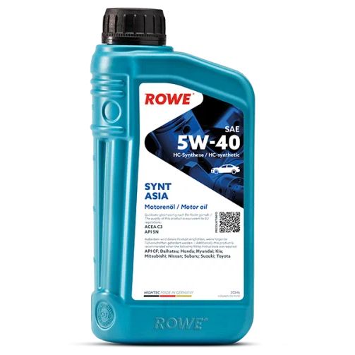 

Моторное масло ROWE 5W40 Hightec Synt Asia C3/A3/B4 1л