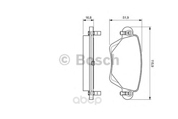 

Тормозные колодки Bosch дисковые 986494046