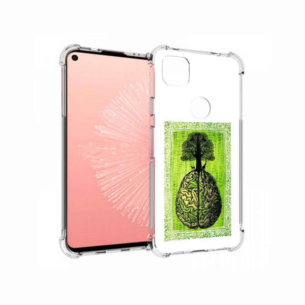 

Чехол MyPads Tocco для Google Pixel 4A абстракция здоровый мозг, Прозрачный, Tocco