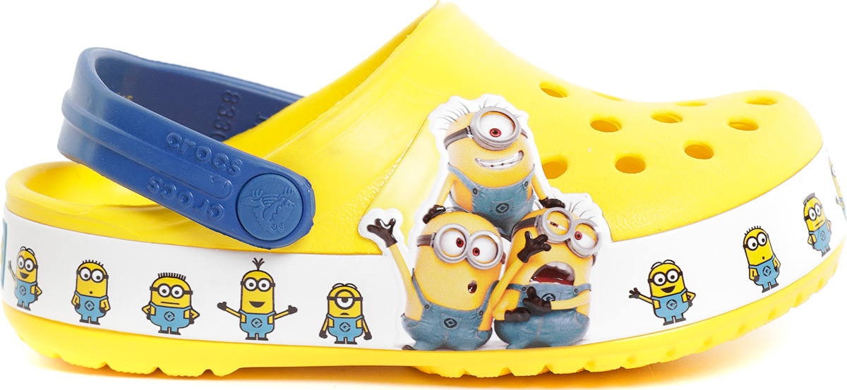 фото Сандалии crocs crocsfl minions multi clg k цв. желтый р. 31