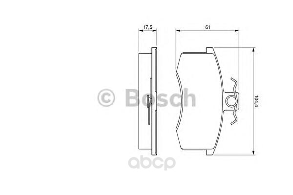 

Тормозные колодки Bosch дисковые 986491700