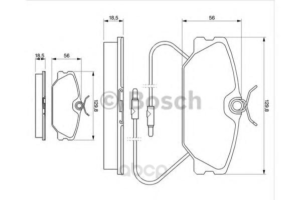 

Тормозные колодки Bosch дисковые 986469191