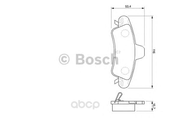 

Тормозные колодки Bosch дисковые 986424744