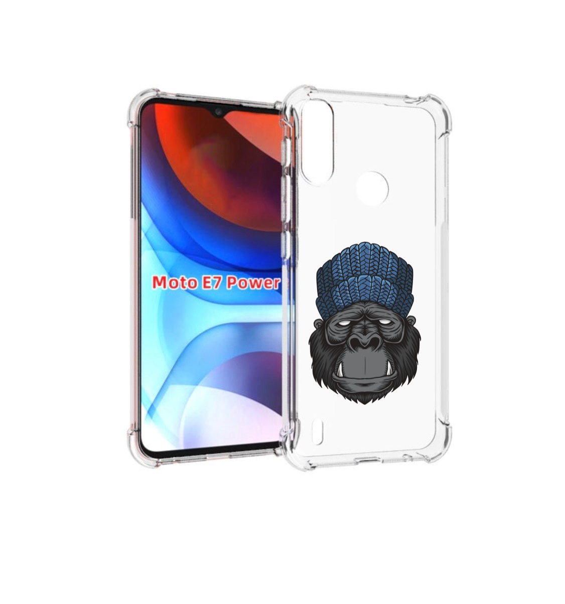 

Чехол MyPads Горила для Motorola Moto E7 Power, Прозрачный, Tocco