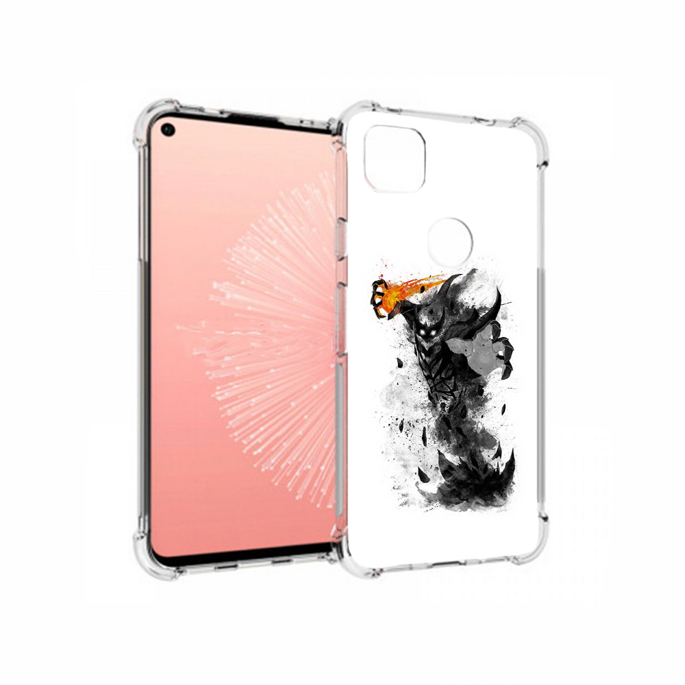 

Чехол MyPads Tocco для Google Pixel 4A nevermore черно белый, Прозрачный, Tocco