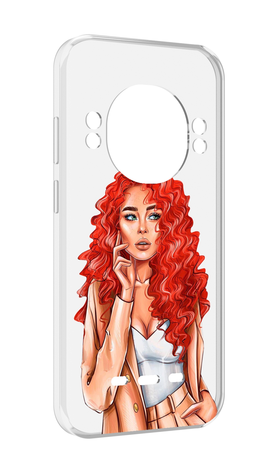 

Чехол MyPads девушка-с-яркими-волосами женский для UleFone Power Armor 16 Pro, Прозрачный, Tocco