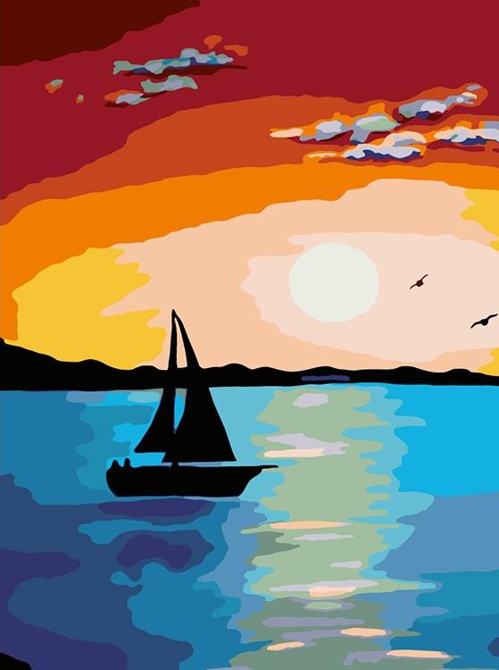 

Картина по номерам Живопись по Номерам Море на закате, 30x40, Море на закате