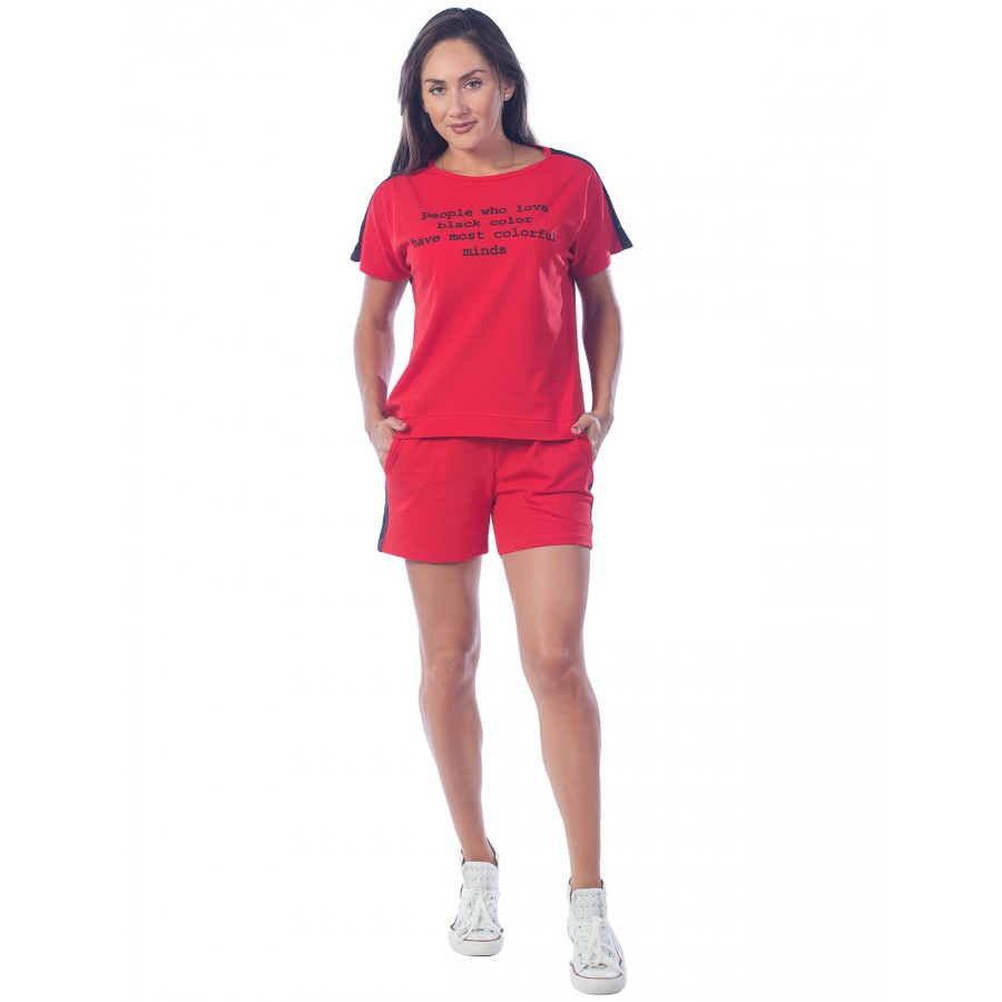 

Костюм женский KLERY КЛК1397П2 красный 54 RU, КЛК1397П2