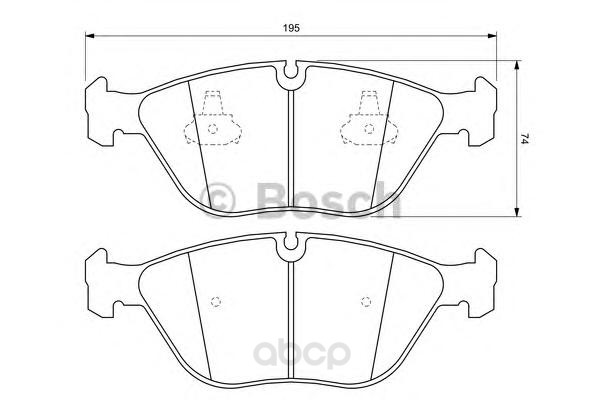 

Тормозные колодки Bosch дисковые 986424649