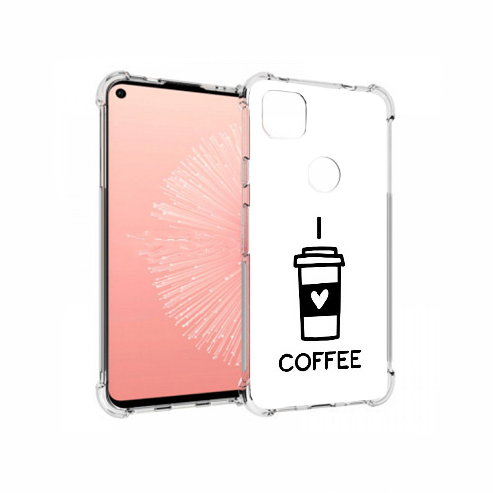 

Чехол MyPads Tocco для Google Pixel 4A Я люблю кофе, Прозрачный, Tocco