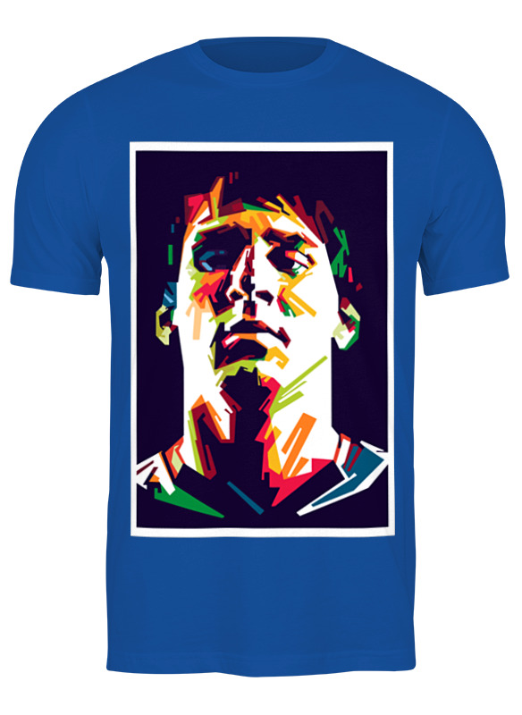 

Футболка мужская Printio Лионель месси синий M, Лионель месси