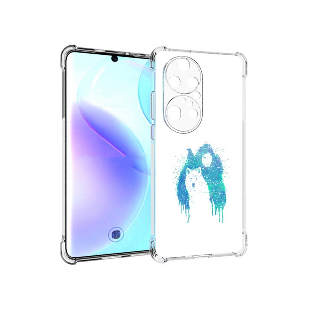 

Чехол MyPads Tocco для Huawei P50 Pro джон сноу, Прозрачный, Tocco