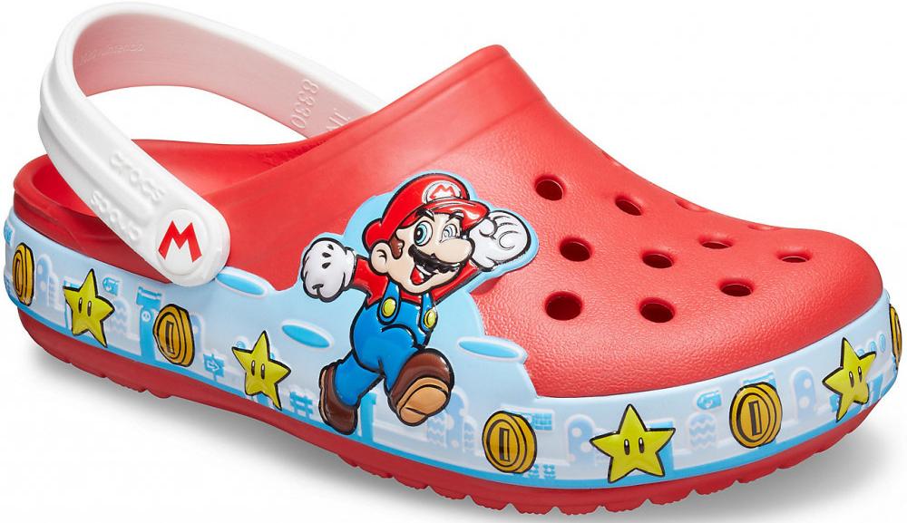 фото Сандалии crocs crocsfl super mario lights cgk цв. красный р. 38,5