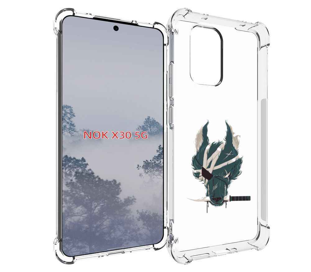 

Чехол MyPads волк-разбойник для Nokia X30 5G, Tocco