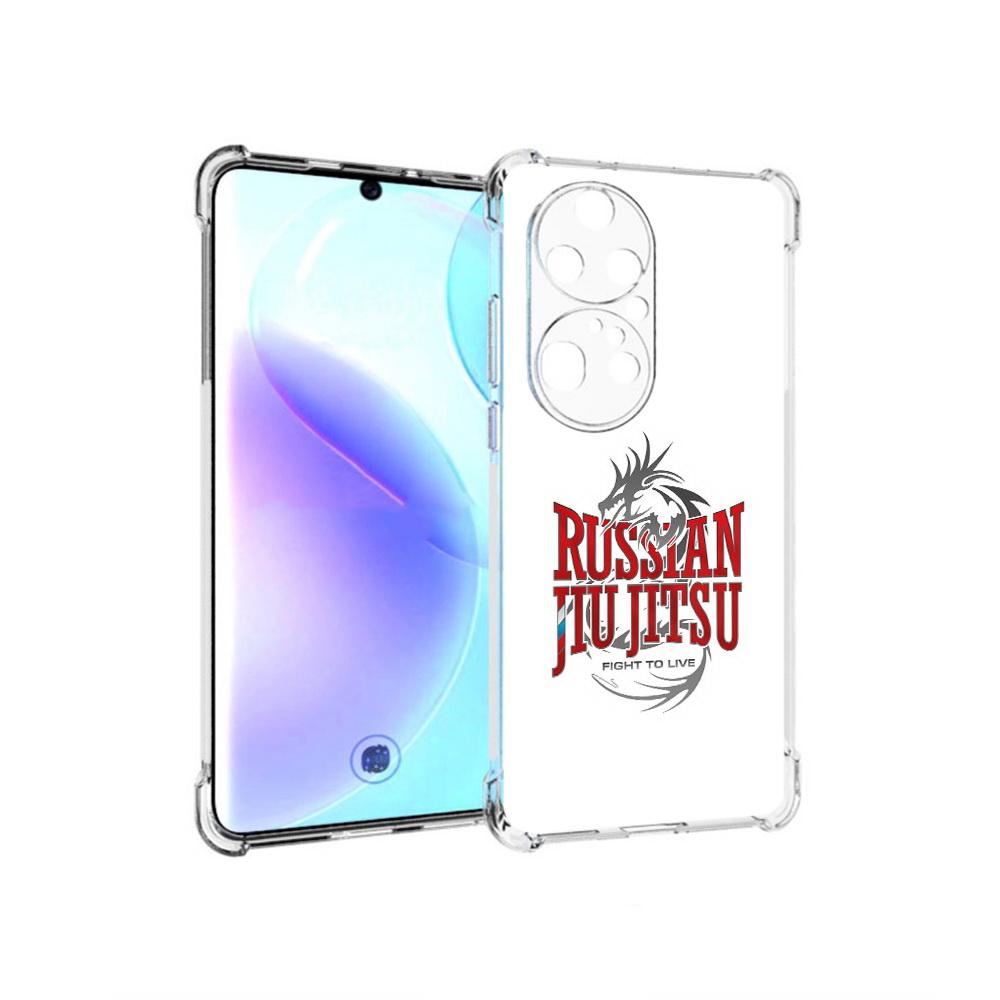 

Чехол MyPads Tocco для Huawei P50 Pro джиу джитсу, Прозрачный, Tocco