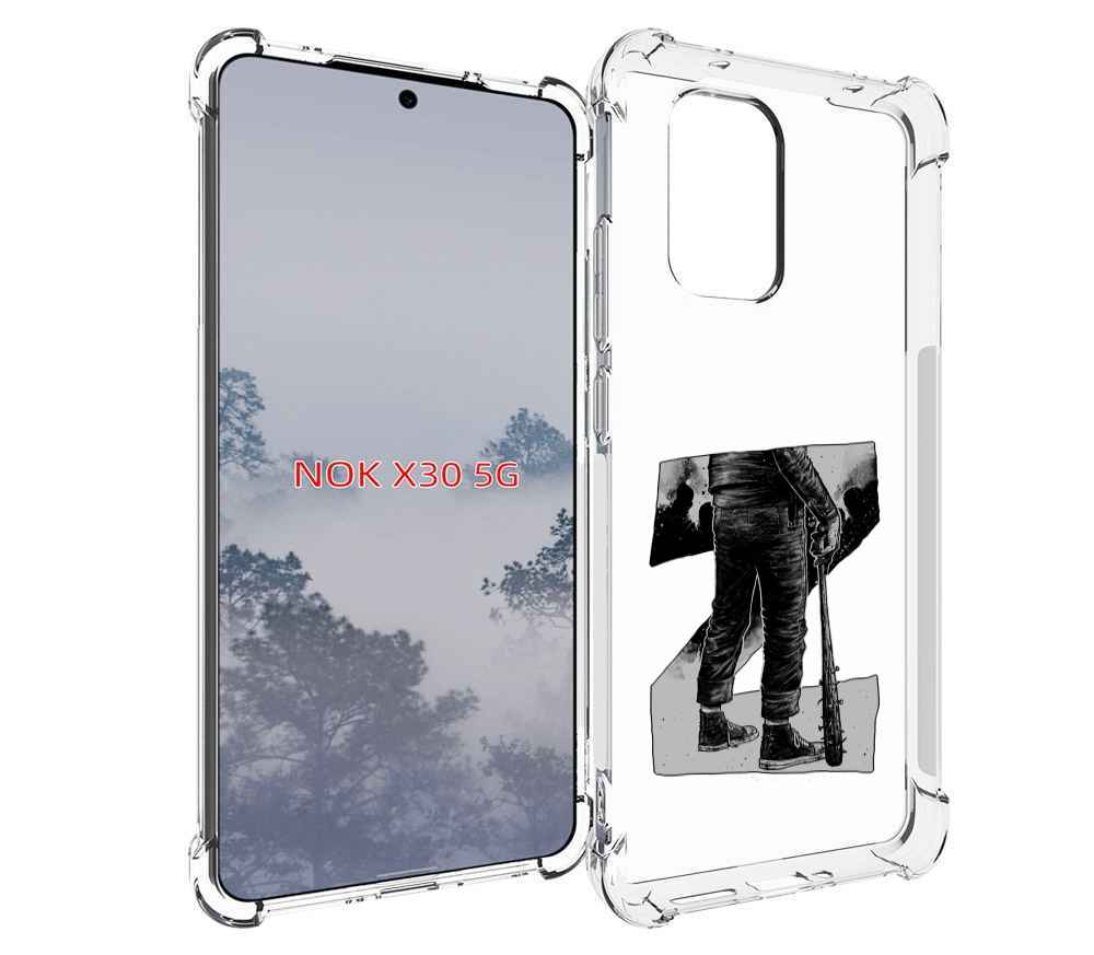 

Чехол MyPads воин черно белый для Nokia X30 5G, Tocco