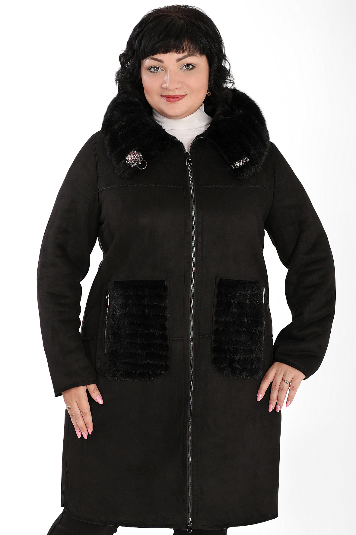 

Пальто женское AlmondShop 026 618.С1 черное 62 RU, 026 618.С1