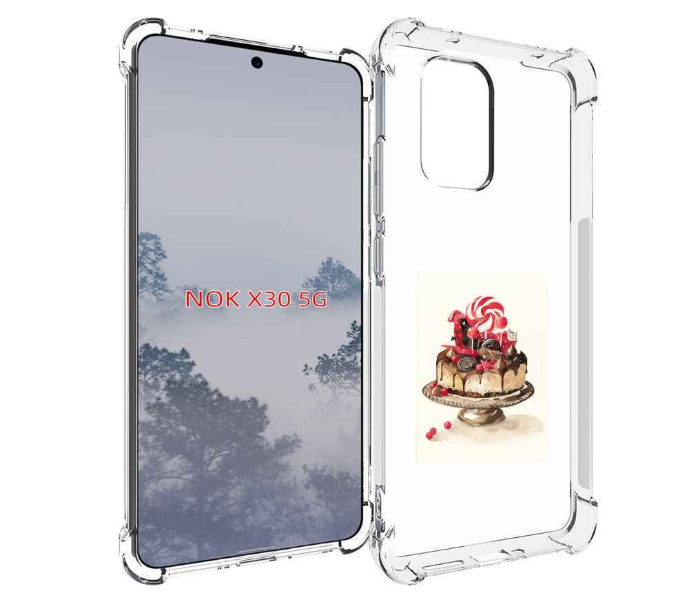 

Чехол MyPads вкусный торт для Nokia X30 5G, Tocco