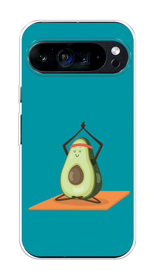 

Чехол на Google Pixel 9 Pro XL "Расслабься с авокадо", Бирюзовый, 272150-1