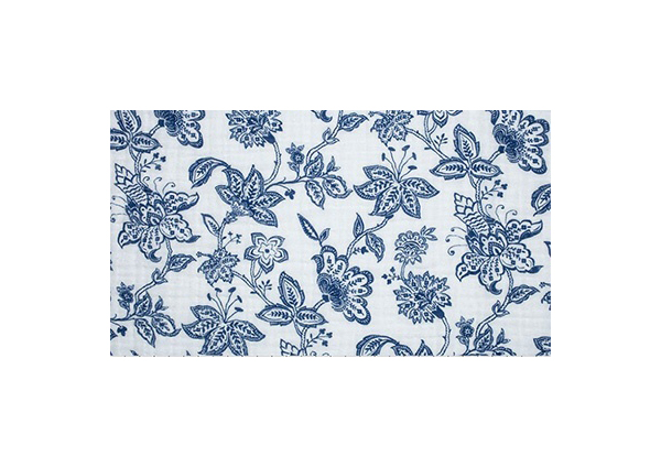 

Марлевка Peppy Embrace Garden Toile Cobalt 100x125 см 120 г/м2 100% хлопок, Голубой